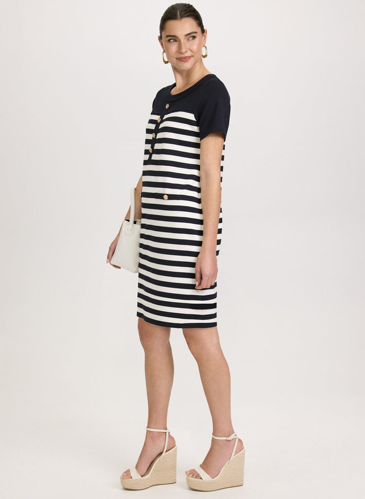 Striped A-Line Dress