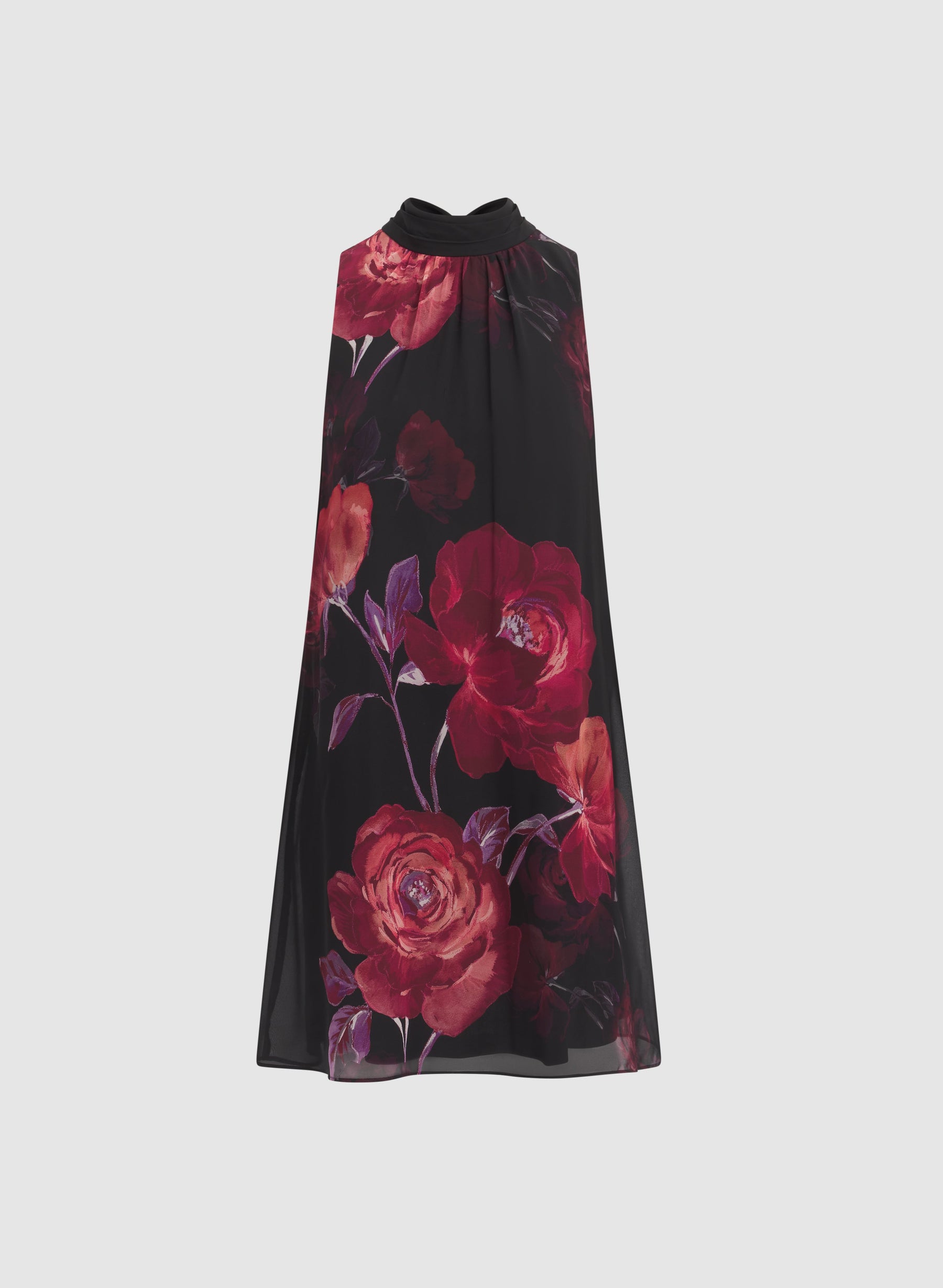 Floral Print Chiffon Dress