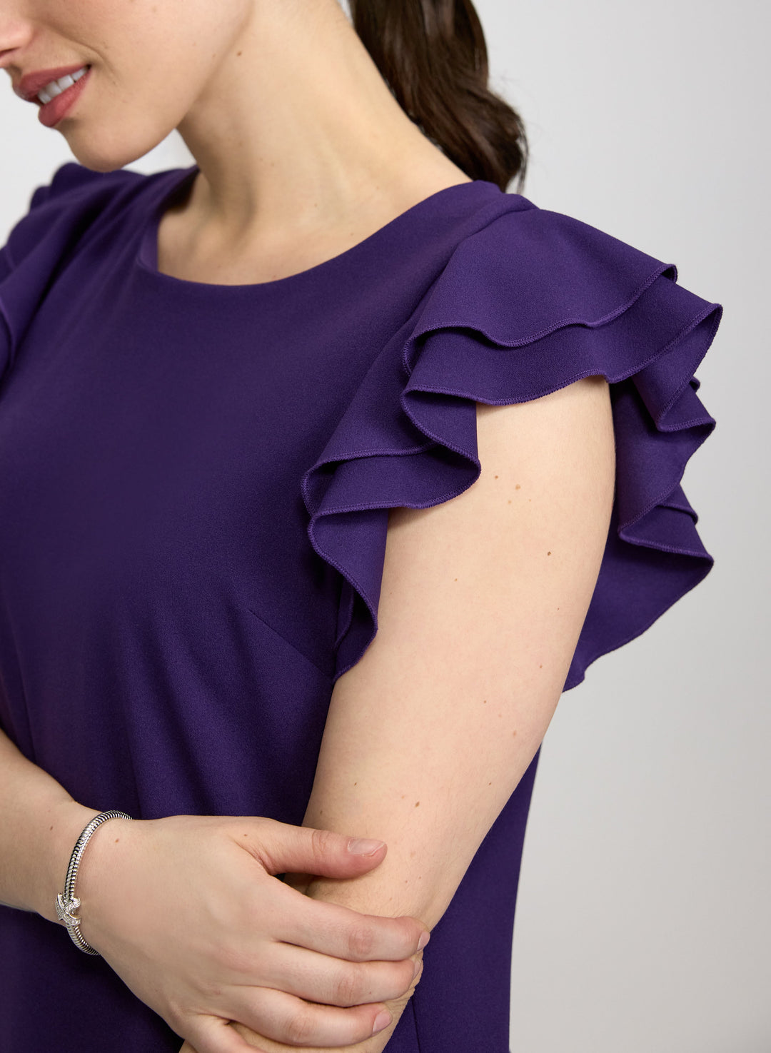 Ruffle Sleeve Dress