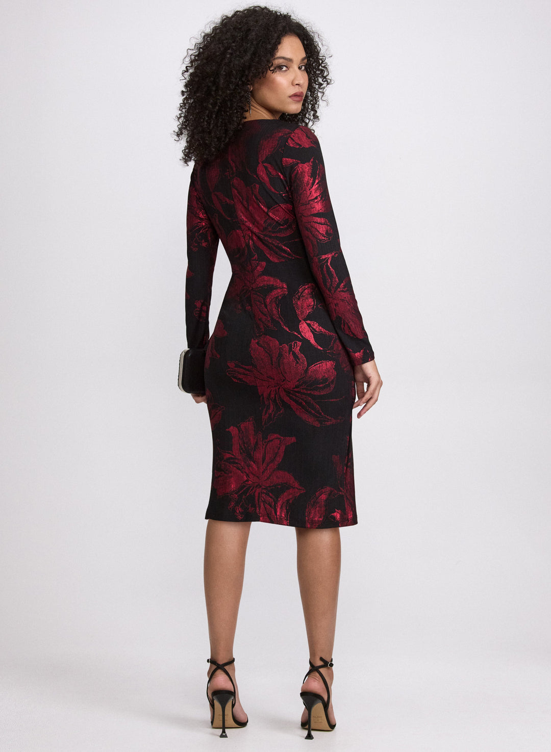 Floral Metallic Dress
