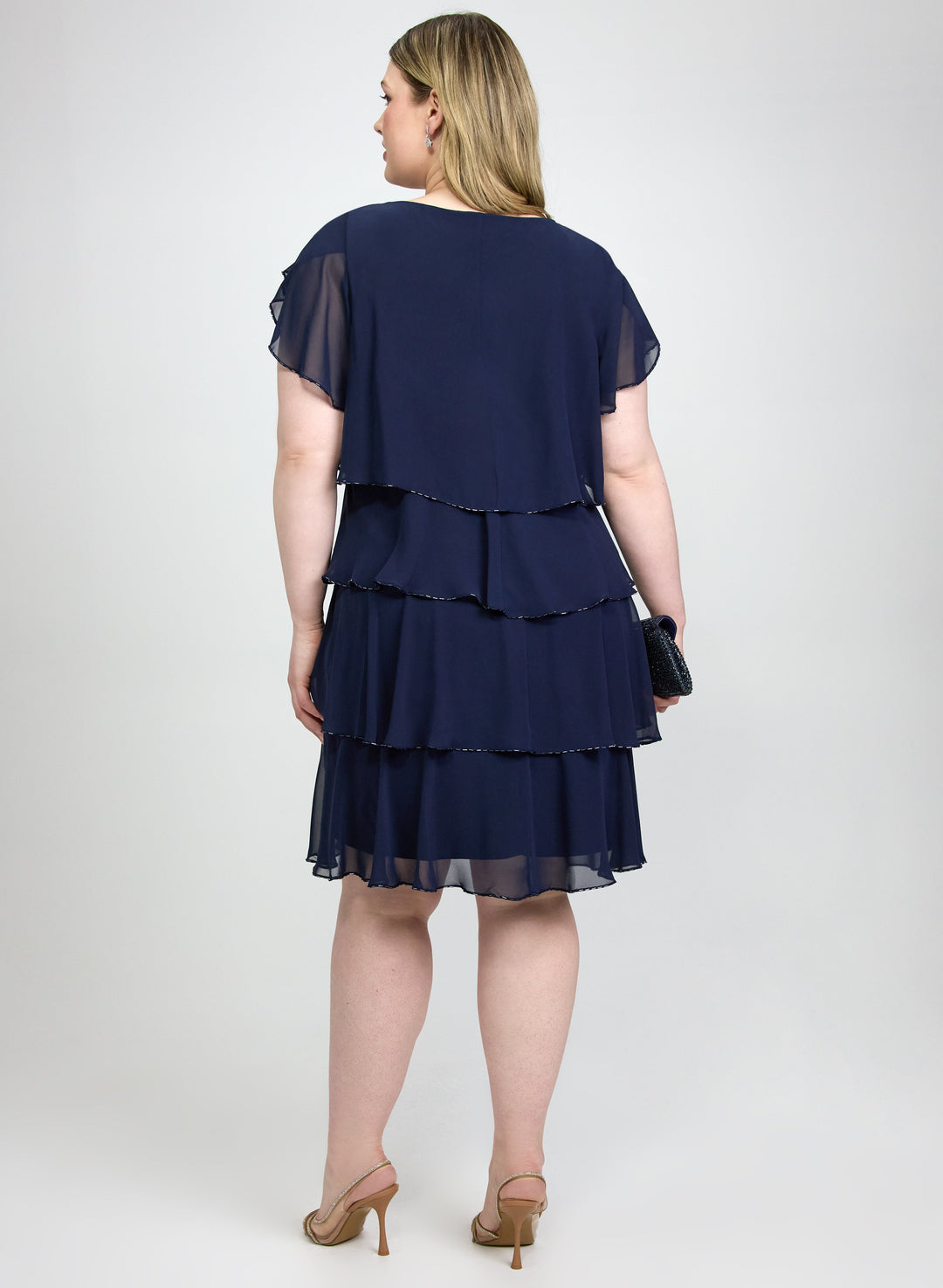 Tiered Chiffon Dress