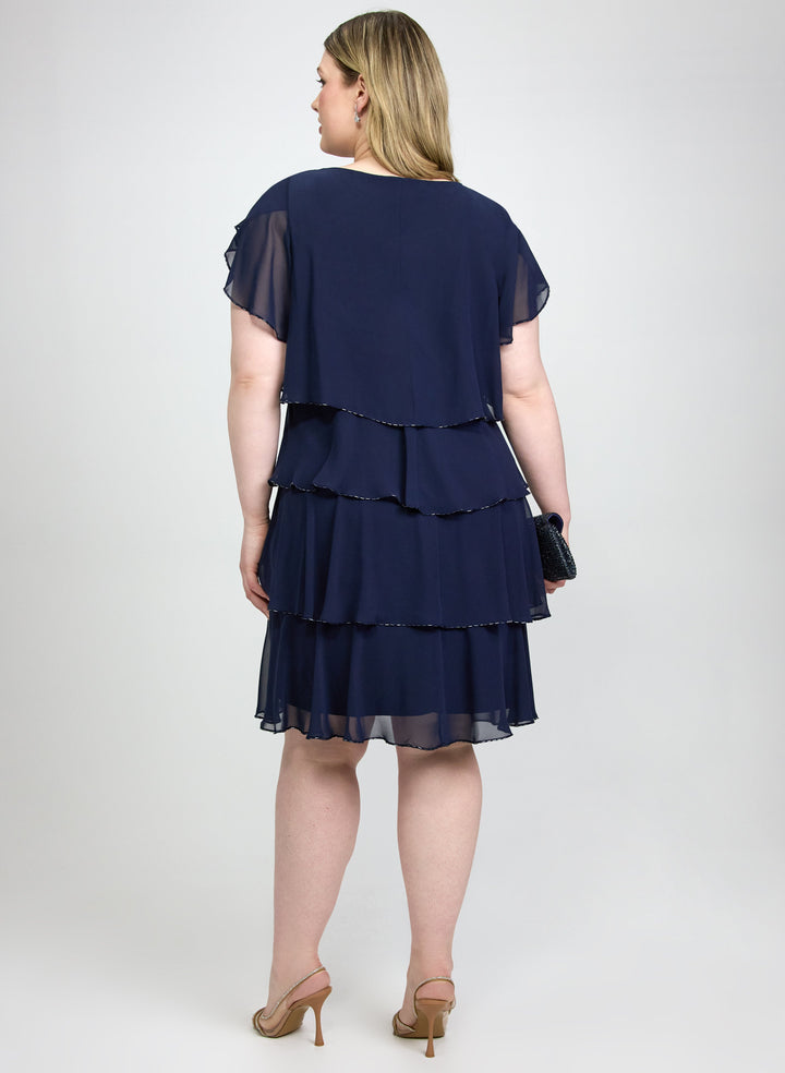 Tiered Chiffon Dress