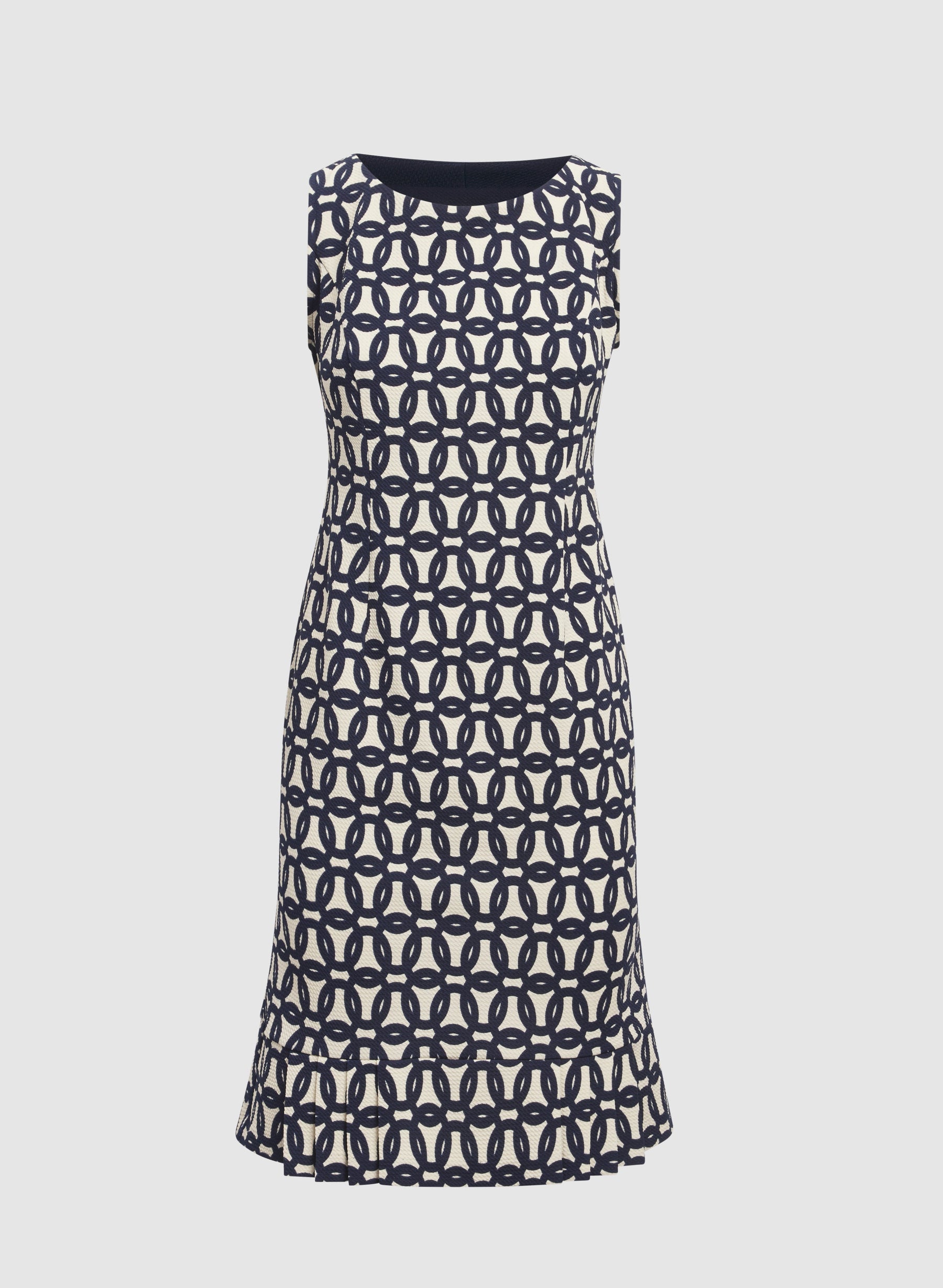 Geometric Dress & Jacket Set