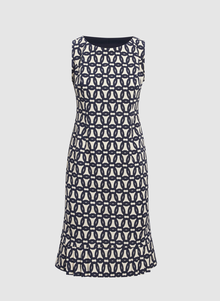 Geometric Dress & Jacket Set