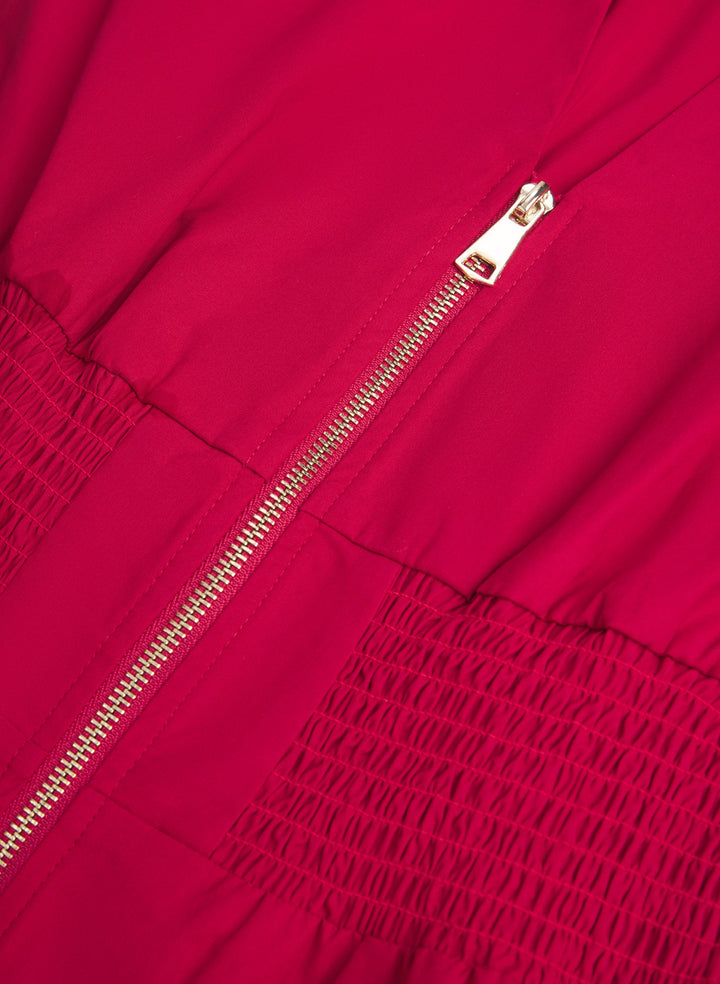 Zip Fit & Flare Dress