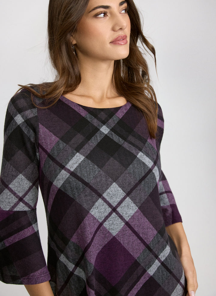 Plaid Sweater Dress