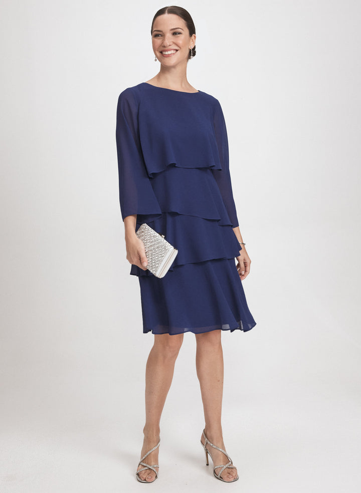 Tiered Chiffon Dress
