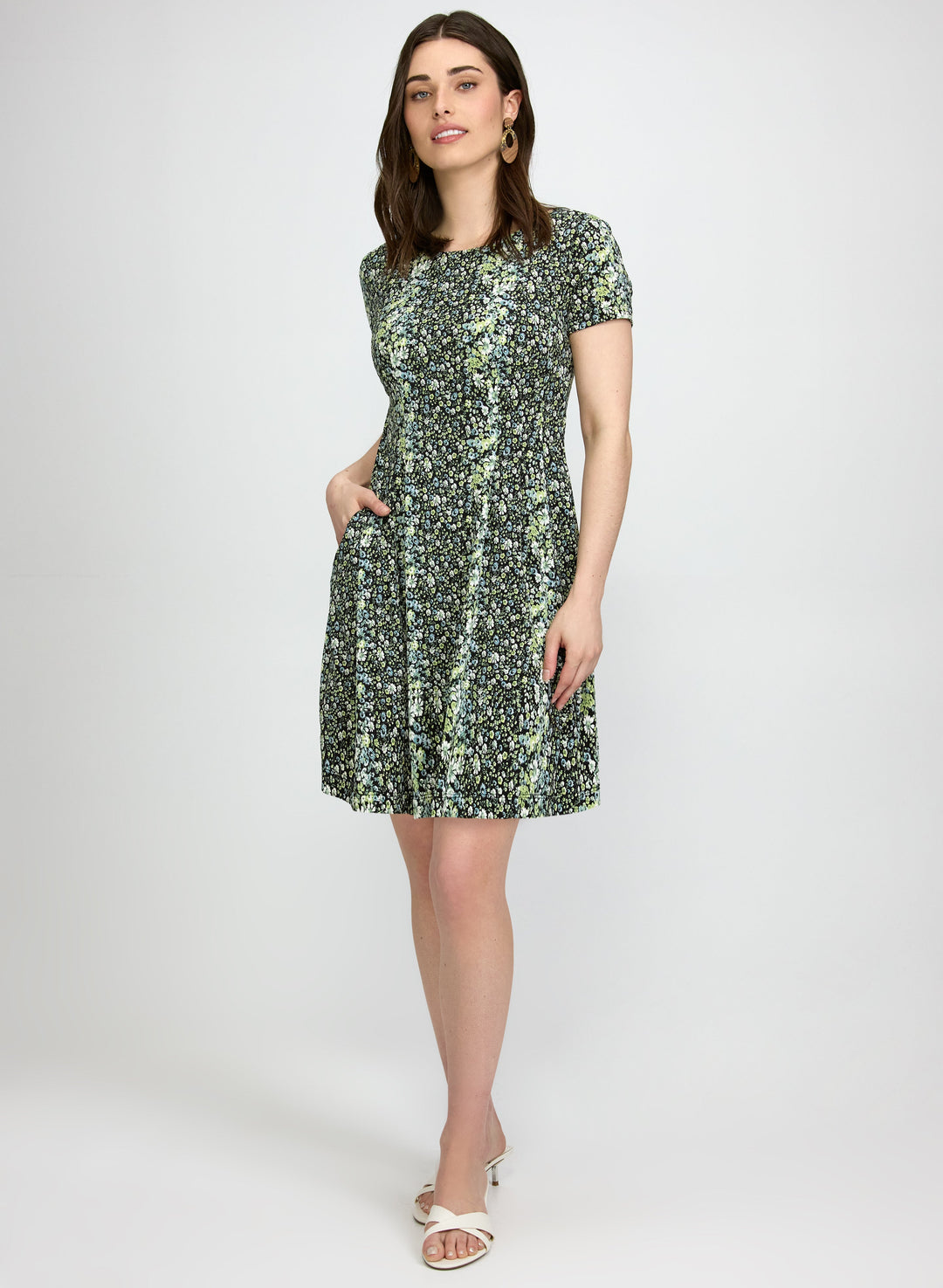 Floral Print Jersey Dress