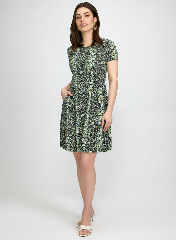 Floral Print Jersey Dress