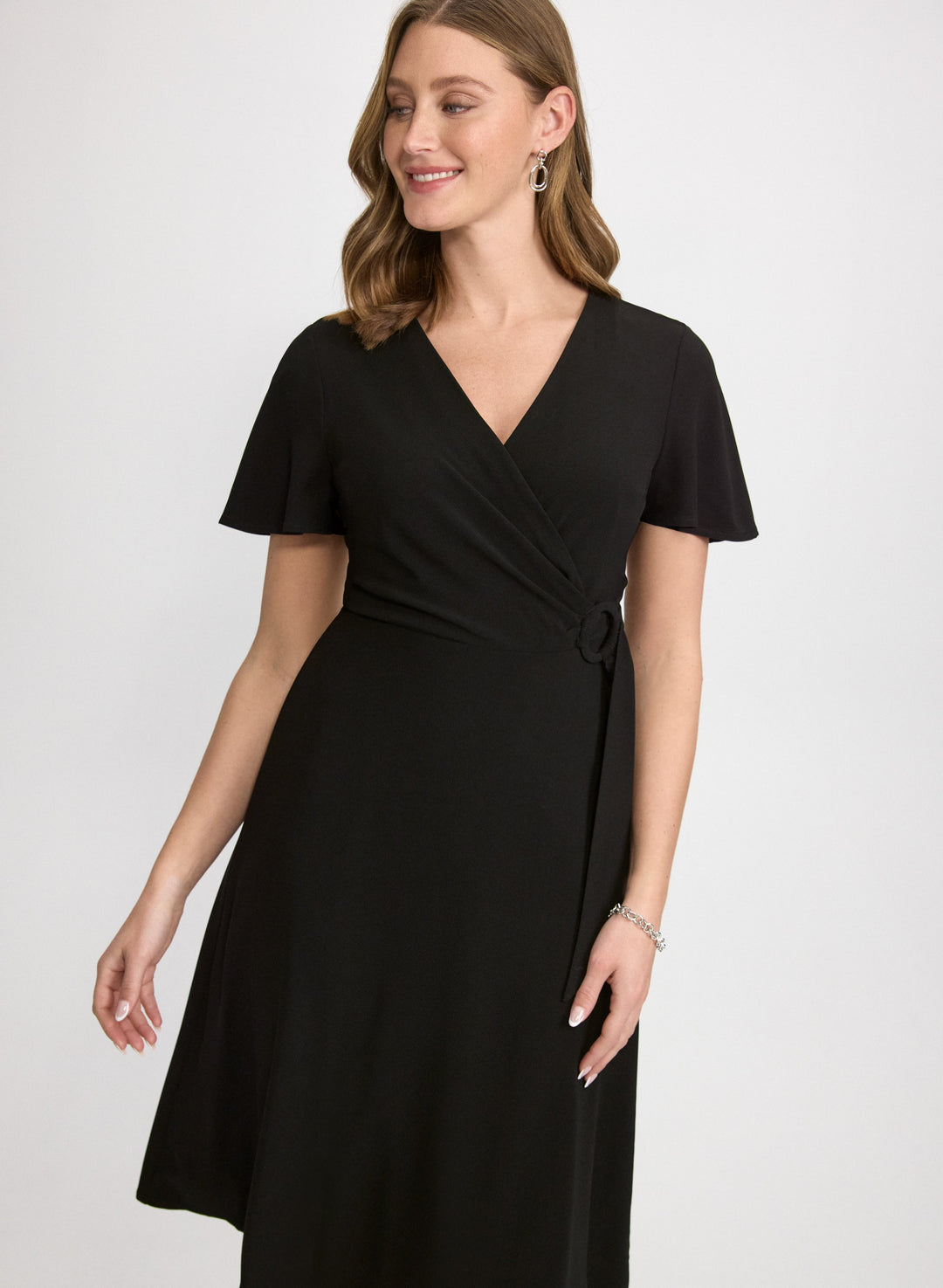 Crepe Fit & Flare Dress