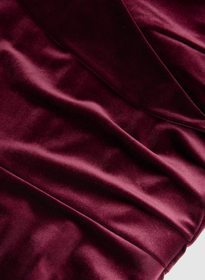 Off-The-Shoulder Velvet Dress