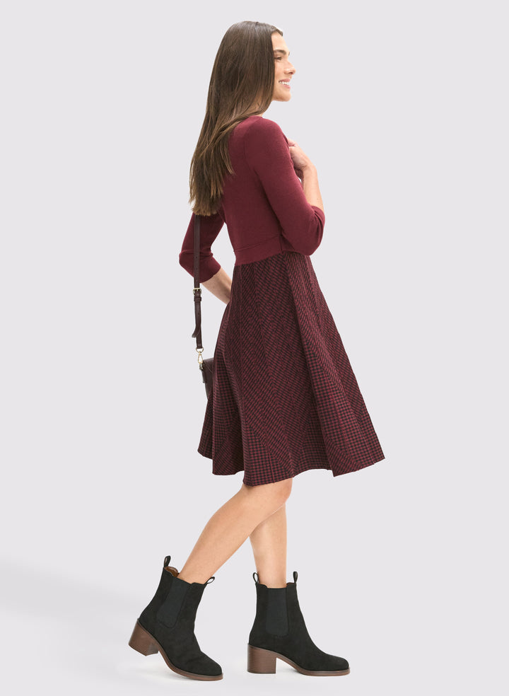 Knit Fit & Flare Dress