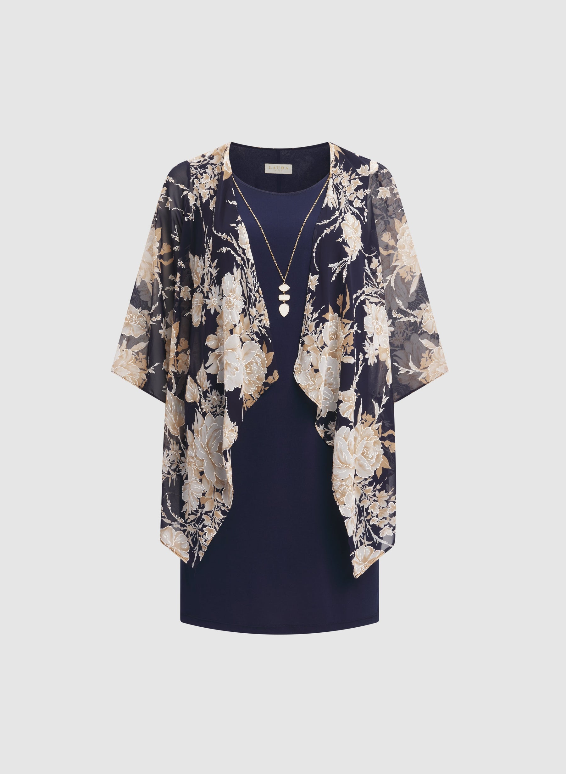 Floral Jacket & Jersey Dress