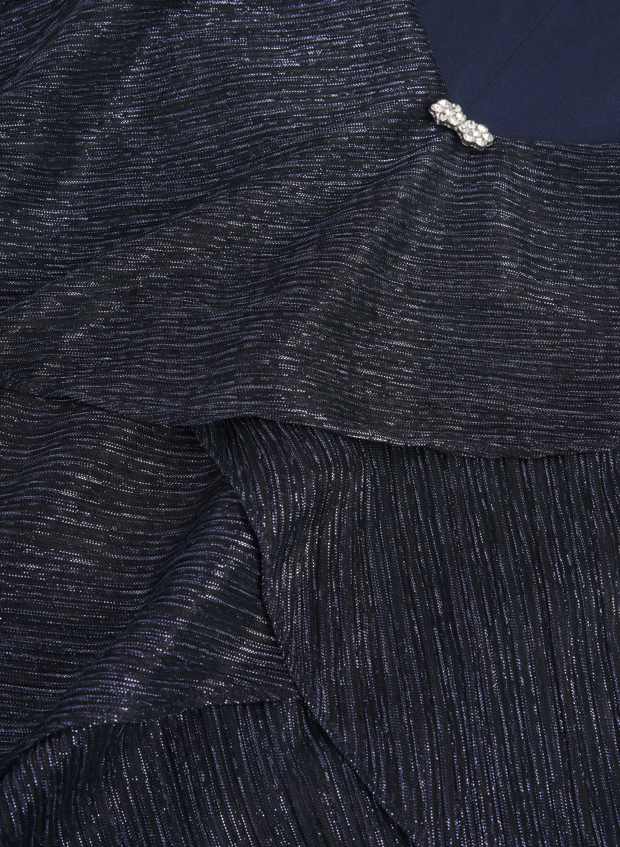 Layered Metallic Dress