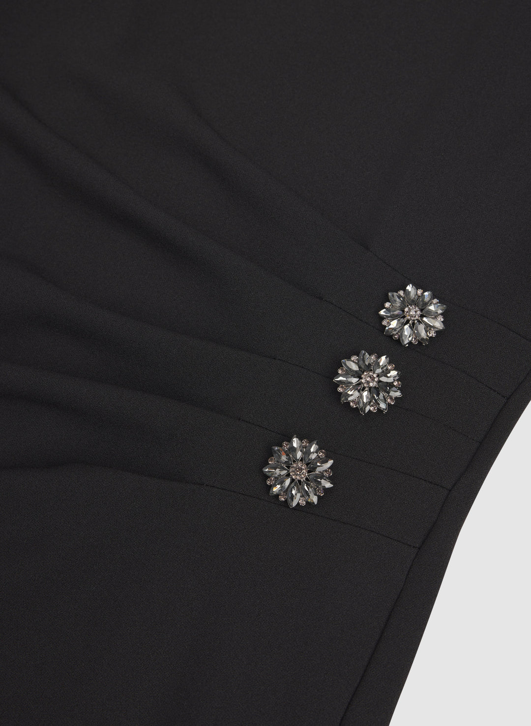 Fitted Rhinestone Detail Dress
