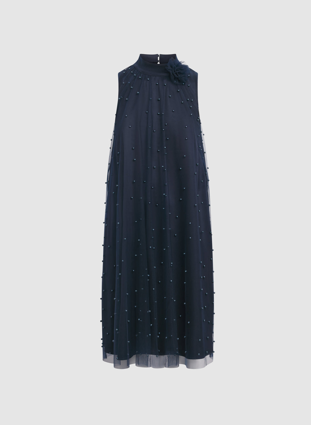 Tonal Pearl Embellished Dress
