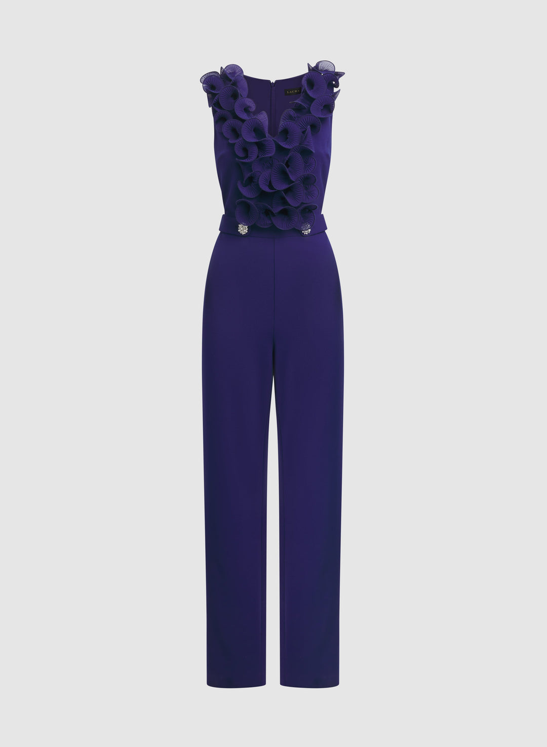 Organza Ruffle Detail Jumpsuit