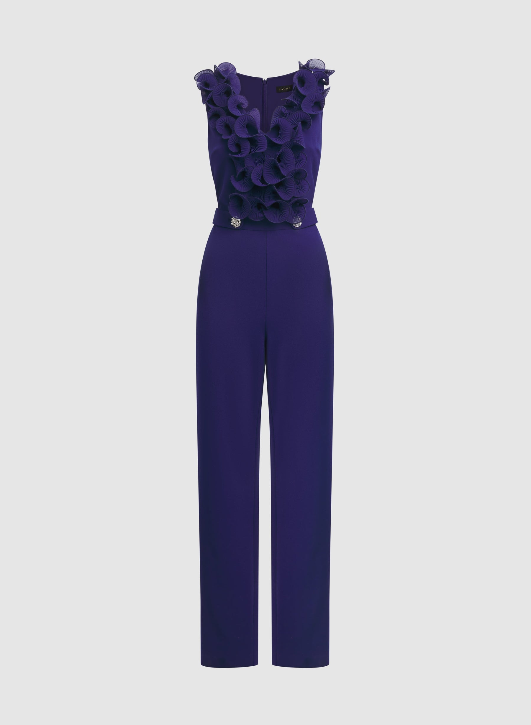 Organza Ruffle Detail Jumpsuit