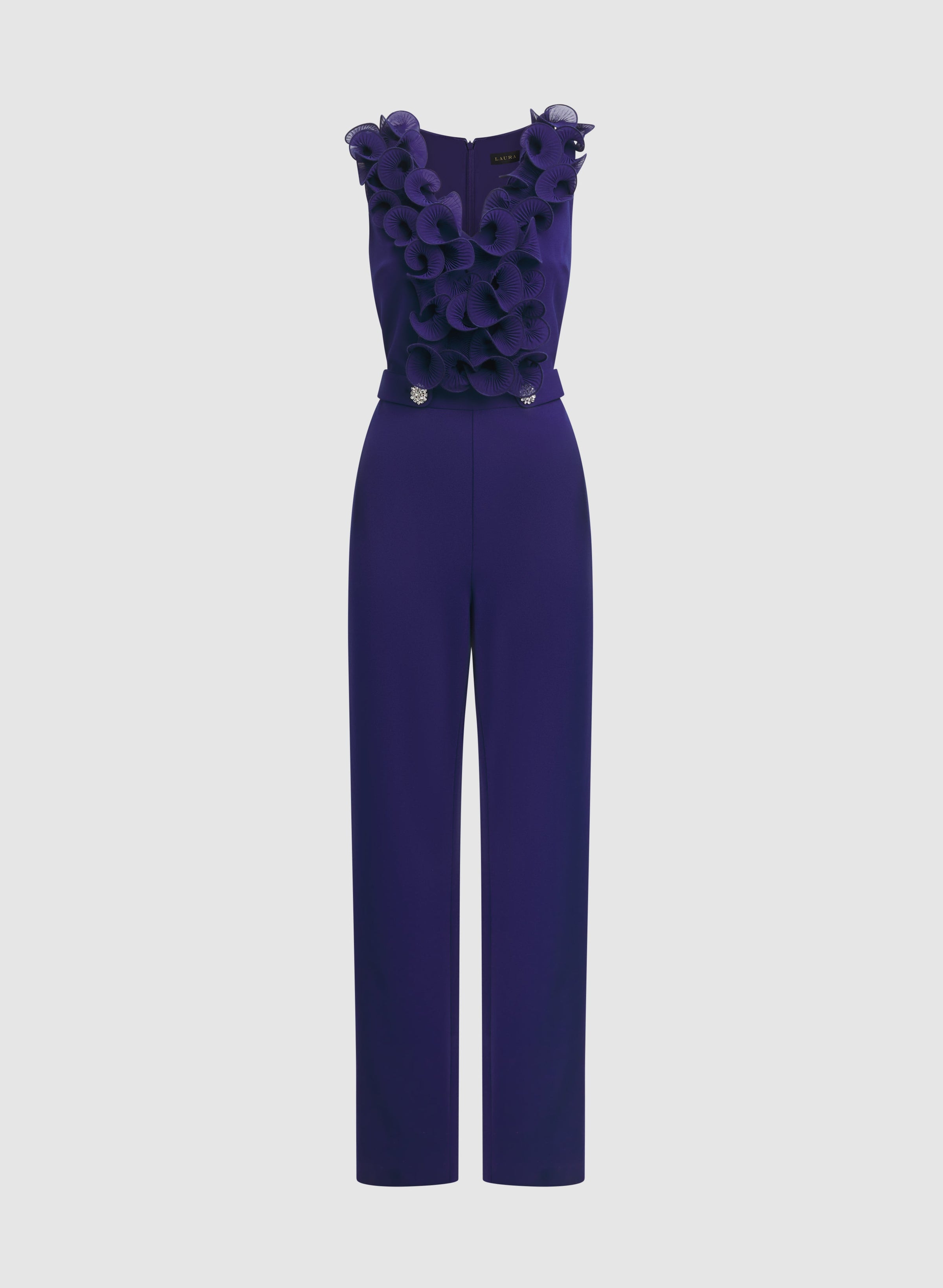 Organza Ruffle Detail Jumpsuit