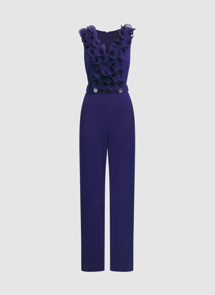 Organza Ruffle Detail Jumpsuit