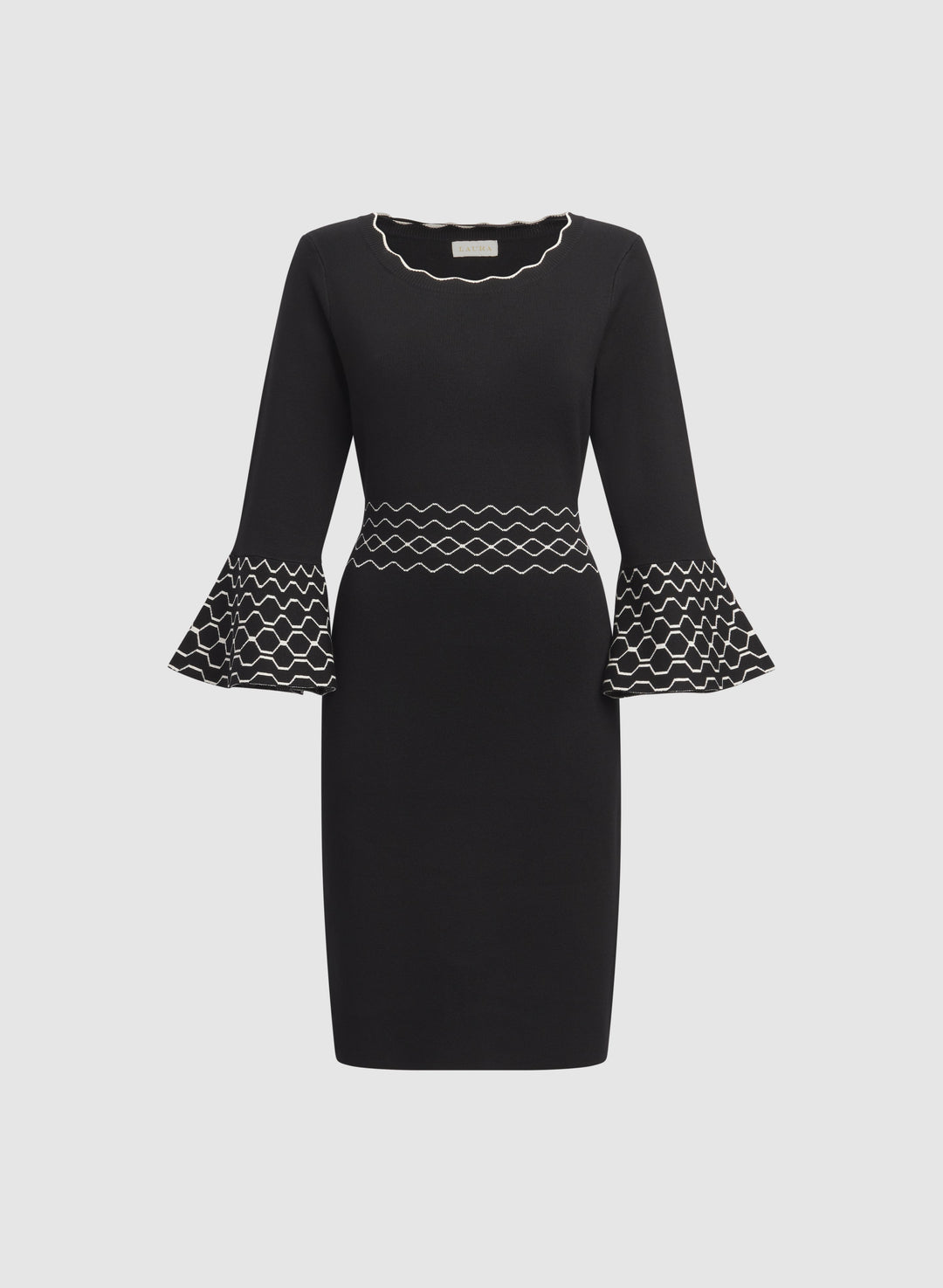 Scalloped Detail Dress