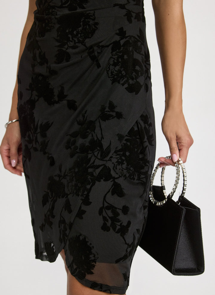 Velvet Flocked Dress