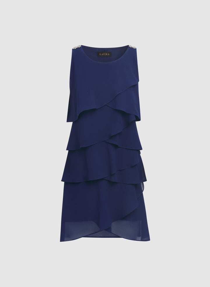 Tiered Chiffon Dress