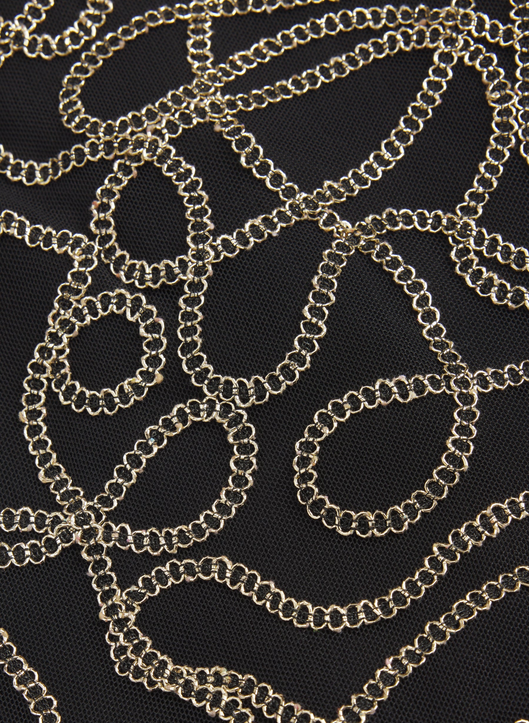 Metallic Embroidered Dress