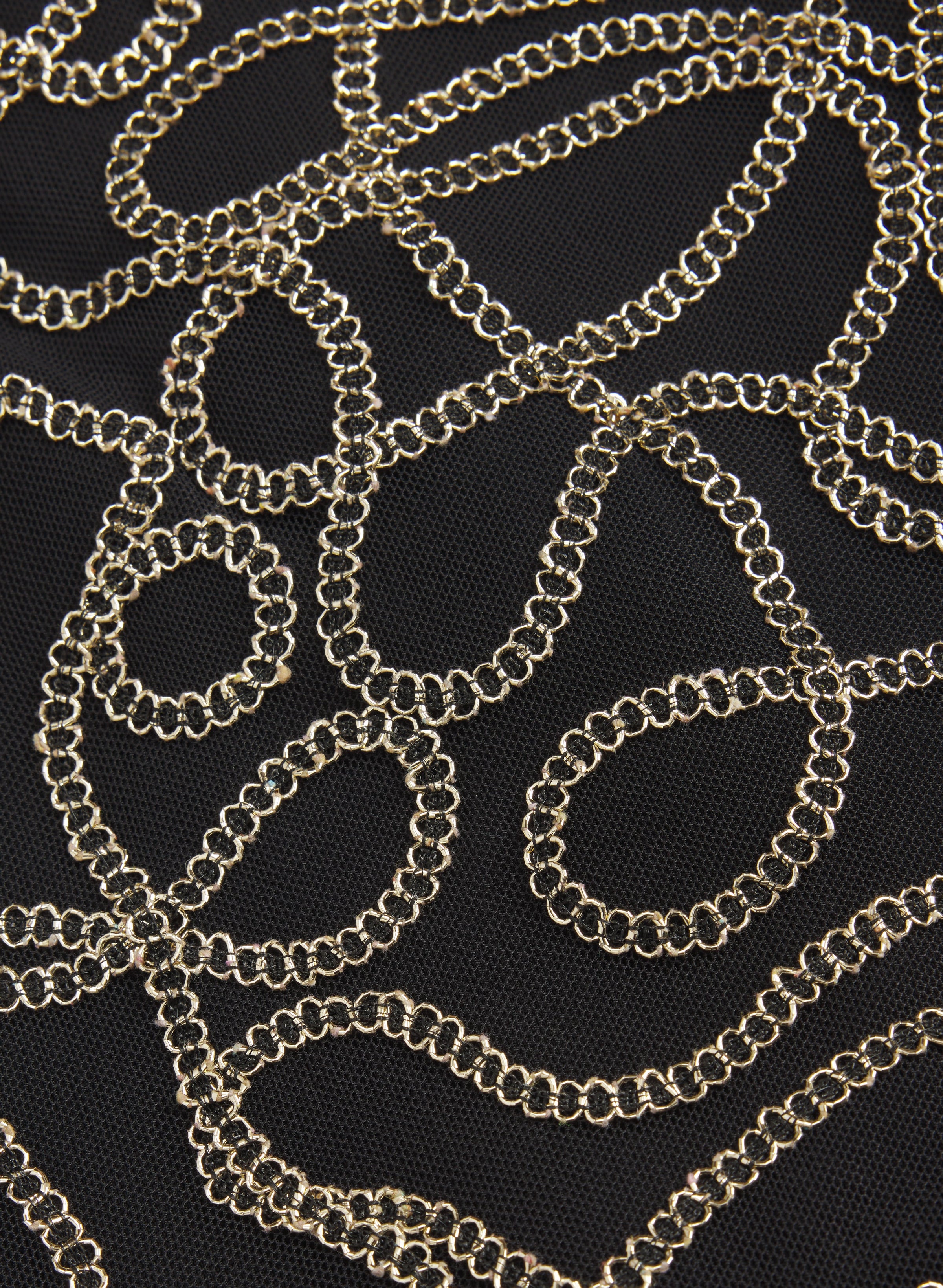 Metallic Embroidered Dress