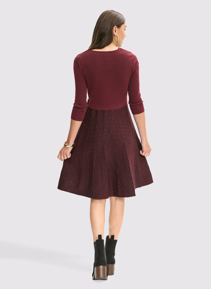 Knit Fit & Flare Dress