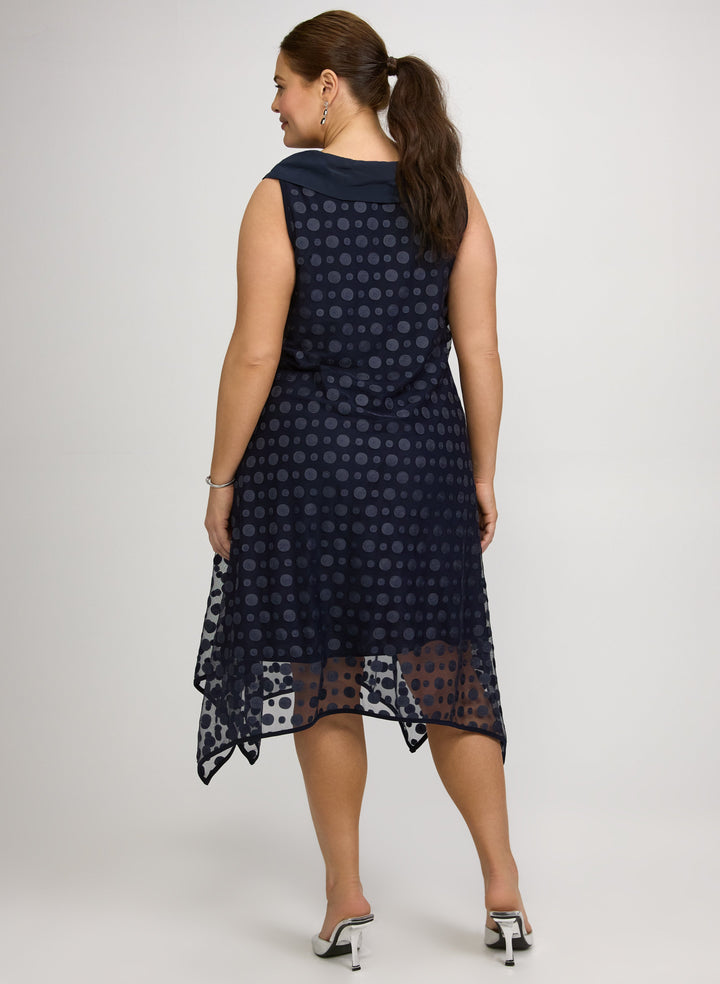 Joseph Ribkoff - Circle Applique Taffeta Dress