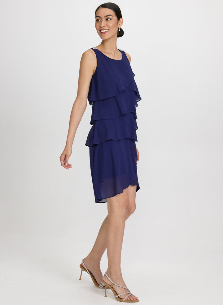 Tiered Chiffon Dress