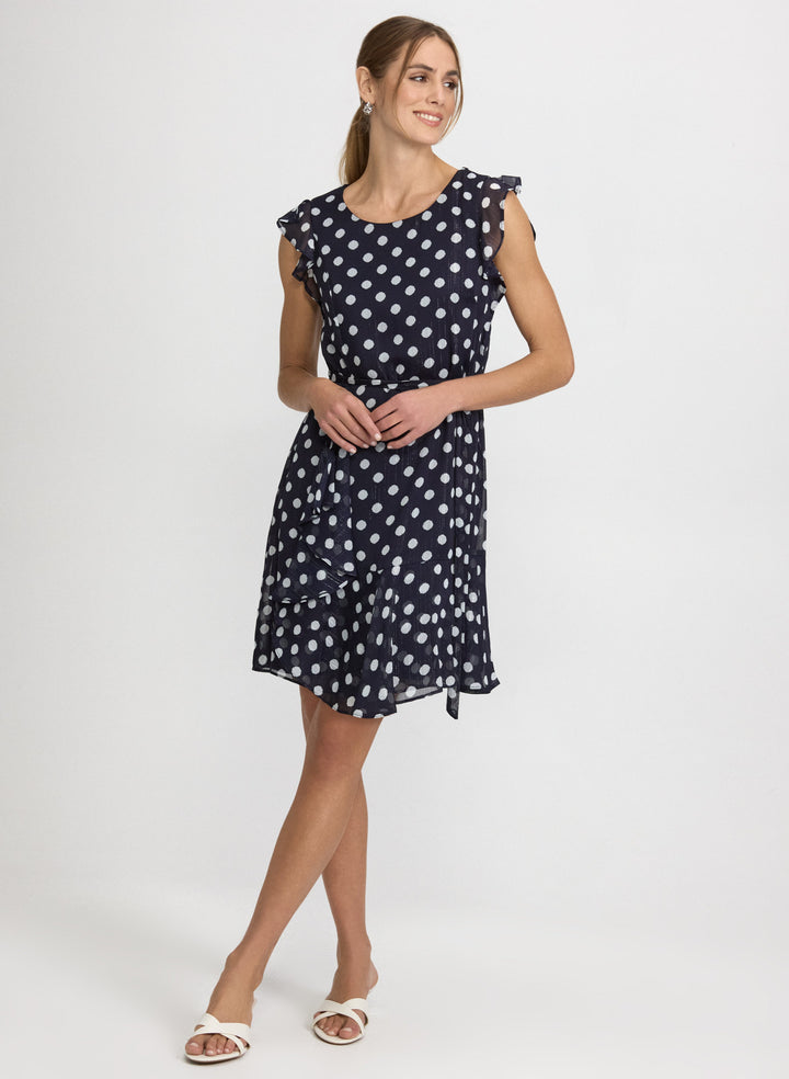 Polka Dot Chiffon Dress