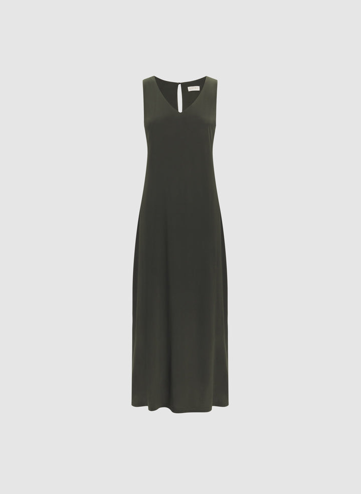 Sleeveless Jersey Maxi Dress