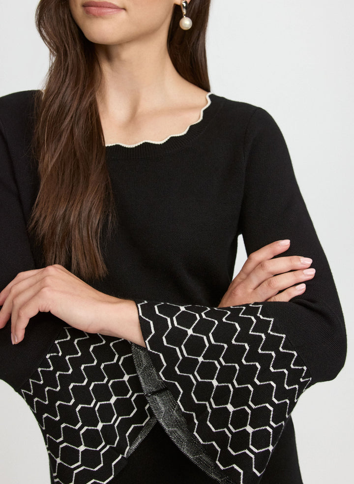Scalloped Detail Dress