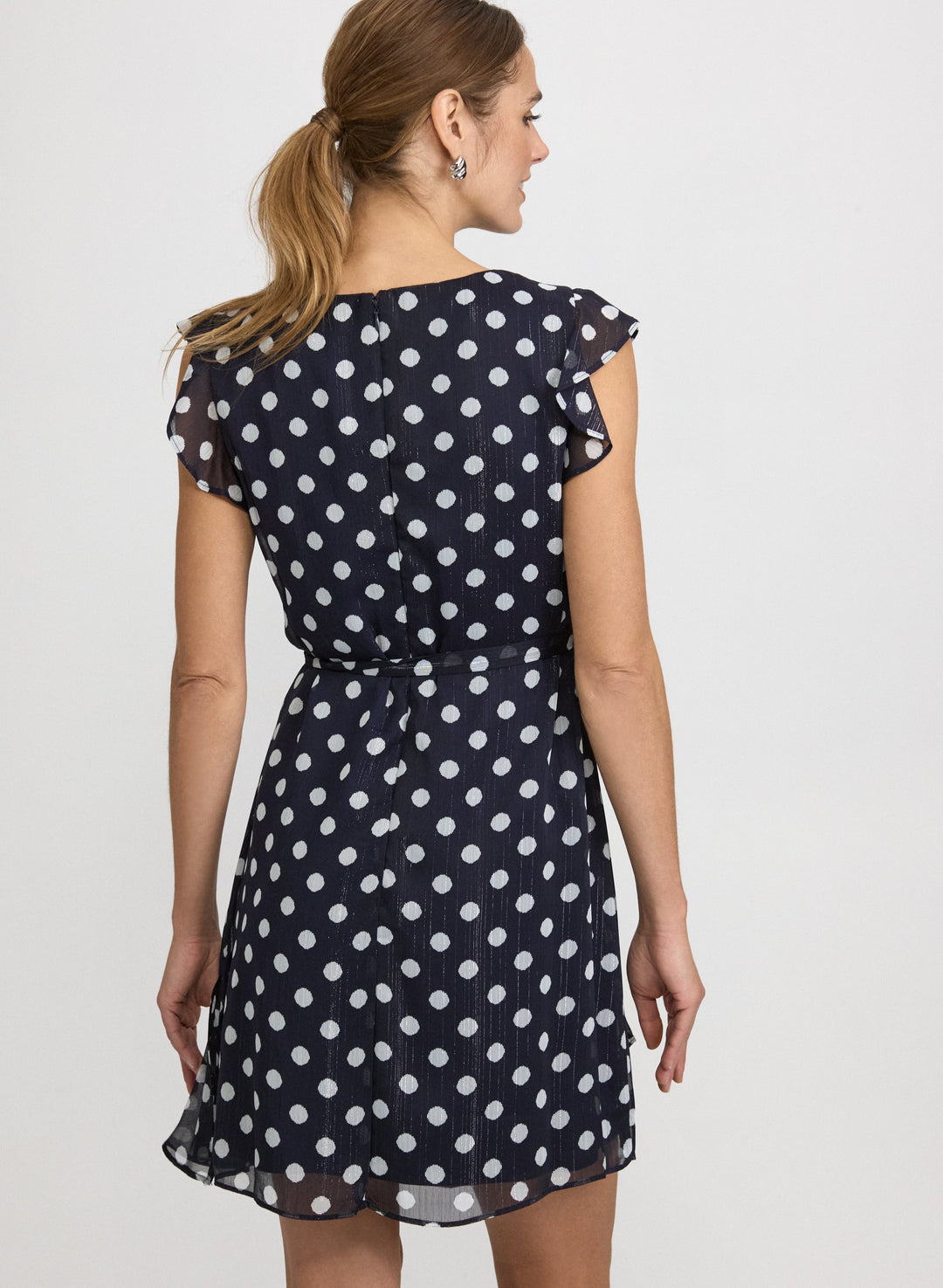 Polka Dot Chiffon Dress