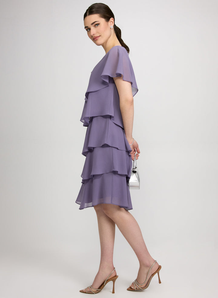 Tiered Capelet Dress
