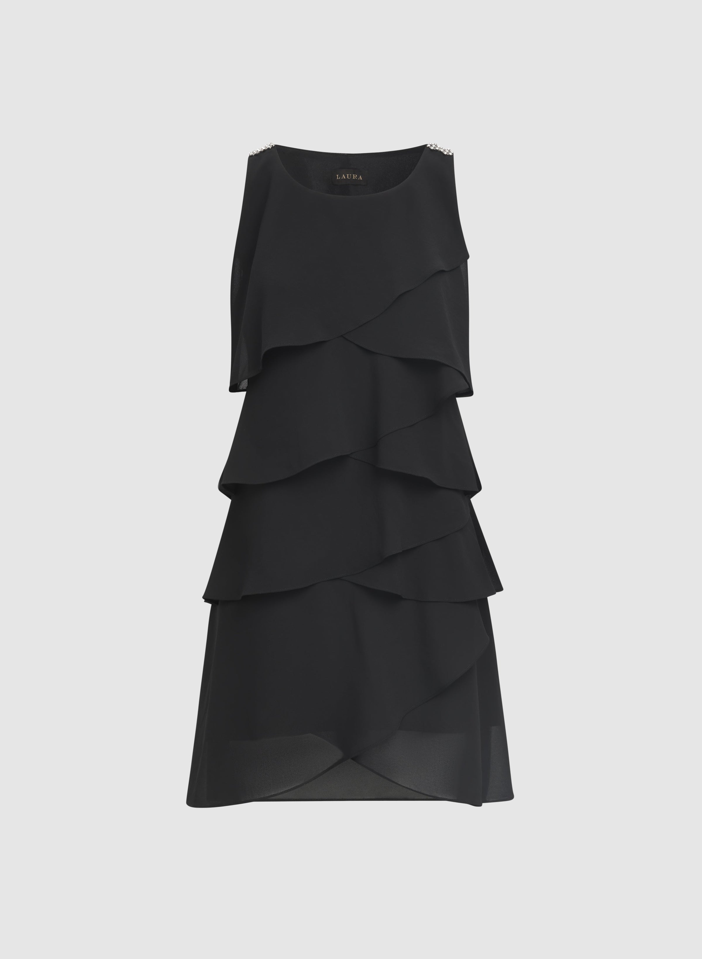 Tiered Chiffon Dress
