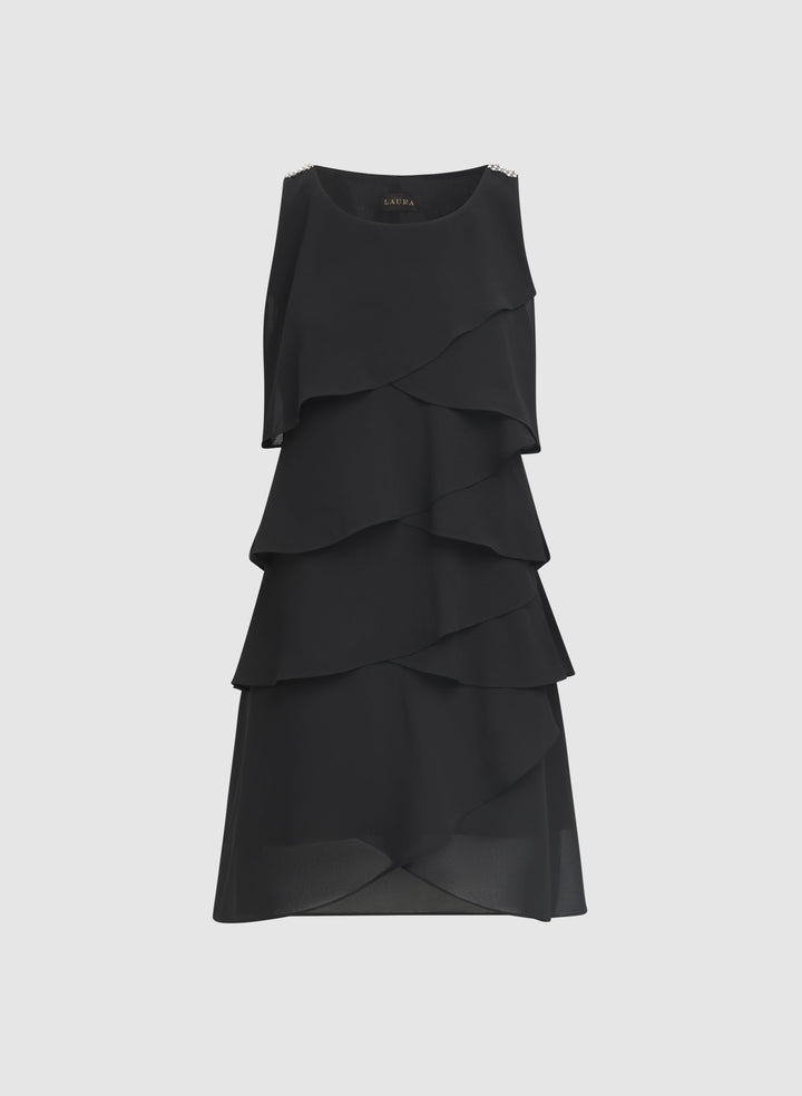 Tiered Chiffon Dress