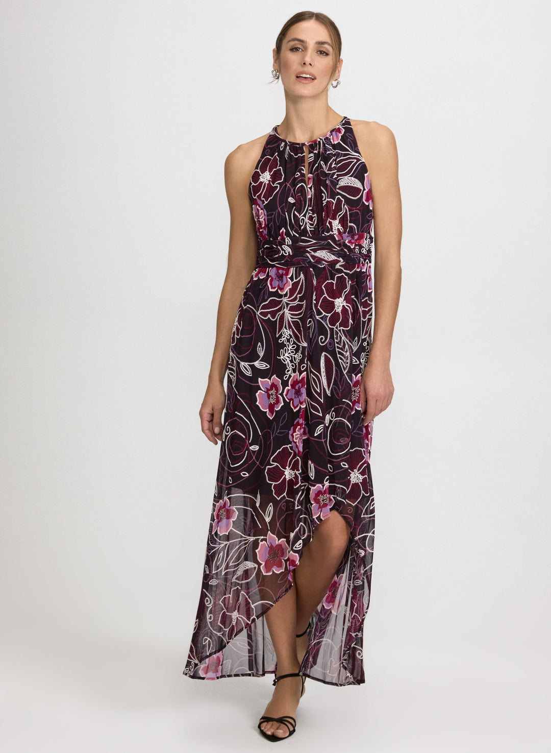 Floral High-Low Dress
