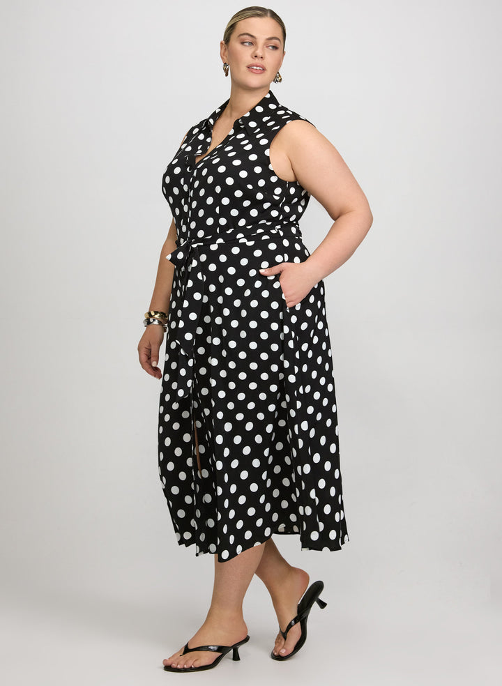 Polka Dot Shirt Dress