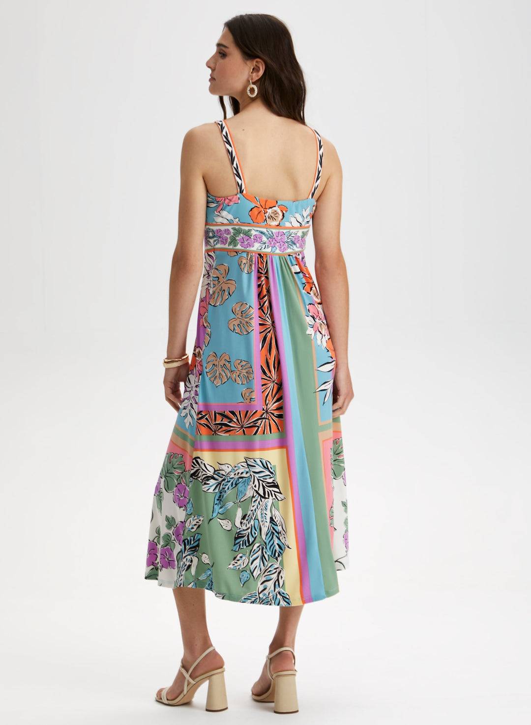 Tropical Print Maxi Dress