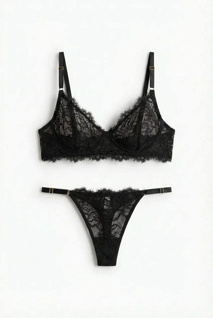 Femme Atelier Lingerie Set - Black
