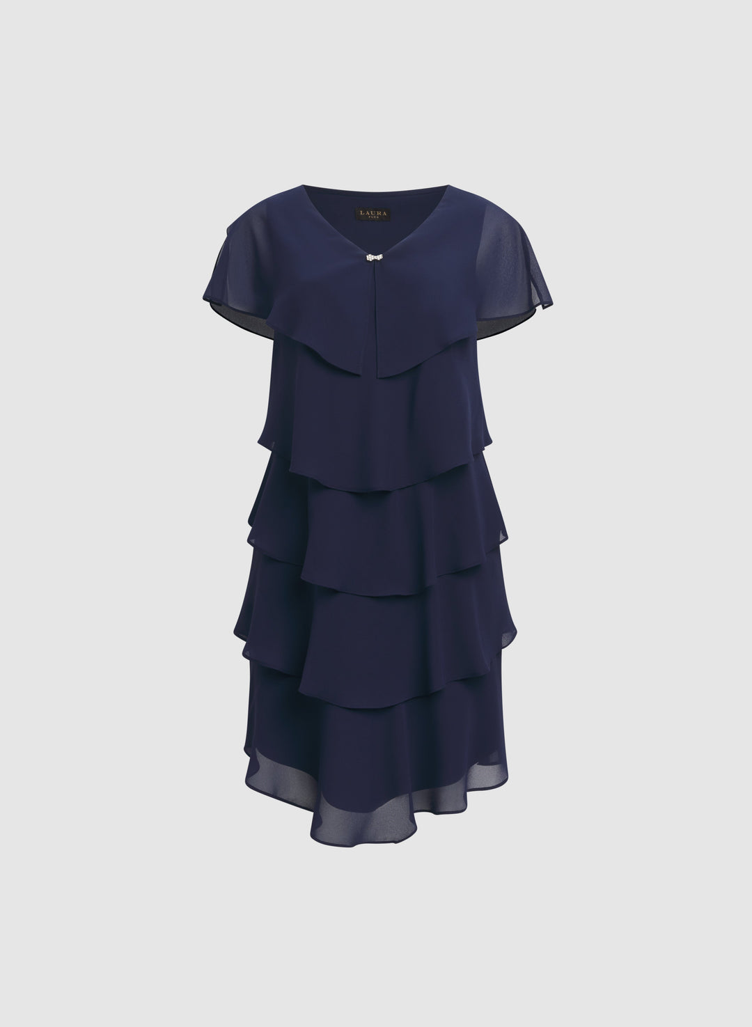 Tiered Chiffon Dress