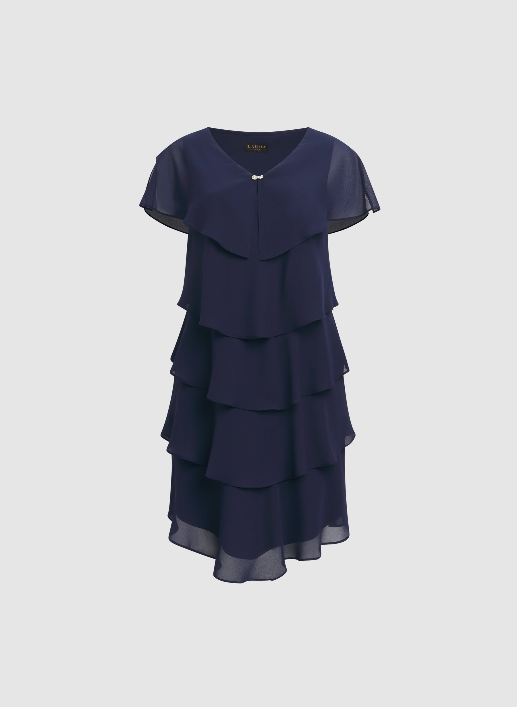 Tiered Chiffon Dress
