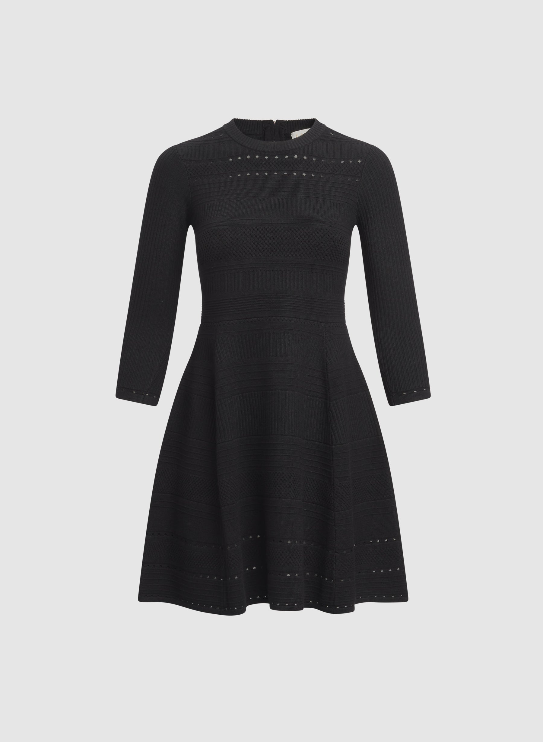 Pointelle Detail Knit Dress