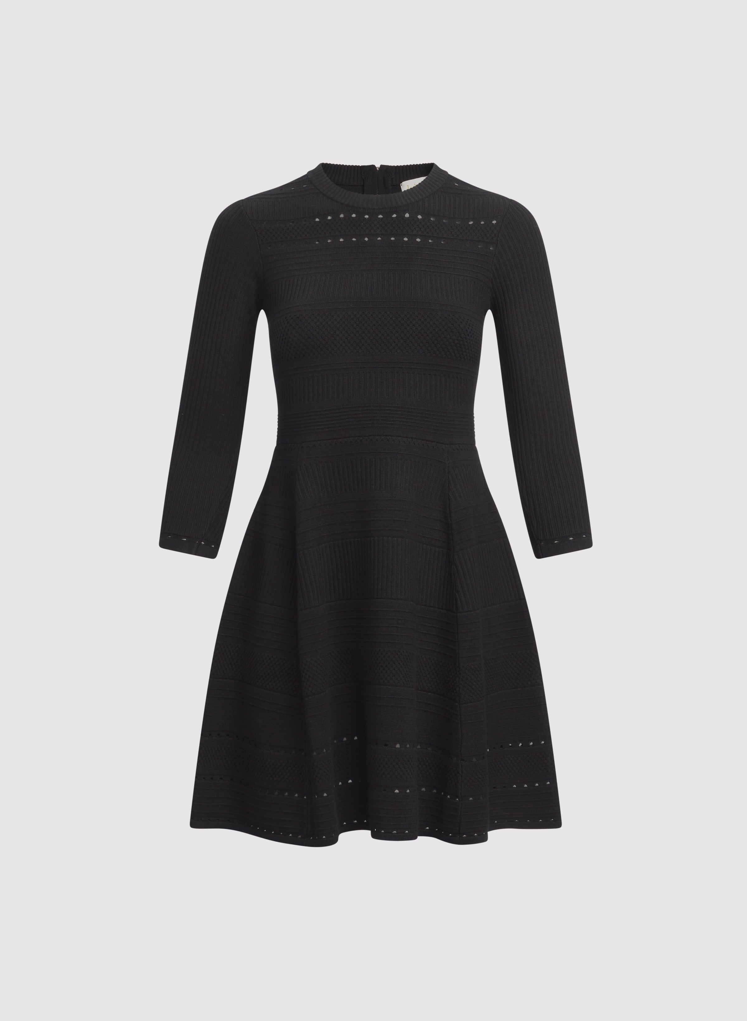 Pointelle Detail Knit Dress