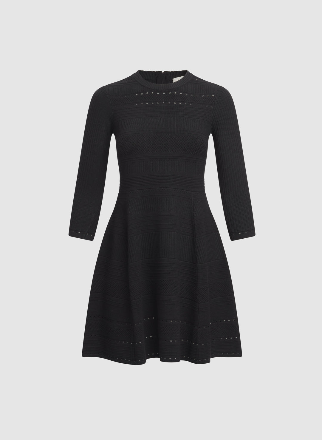 Pointelle Detail Knit Dress