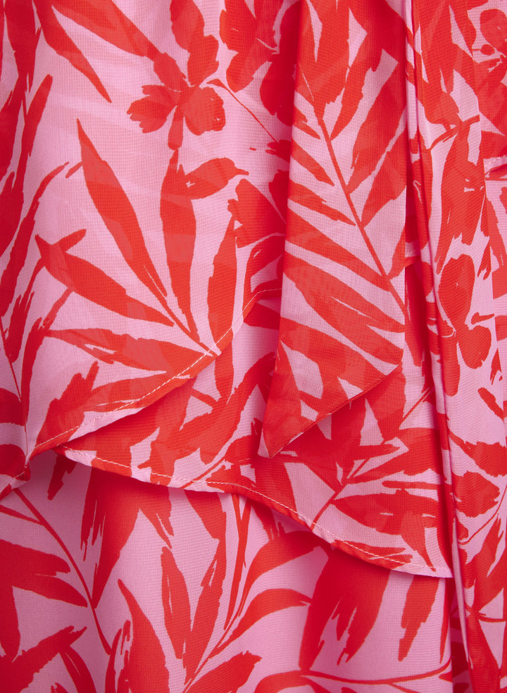 Tiered Floral Print Dress