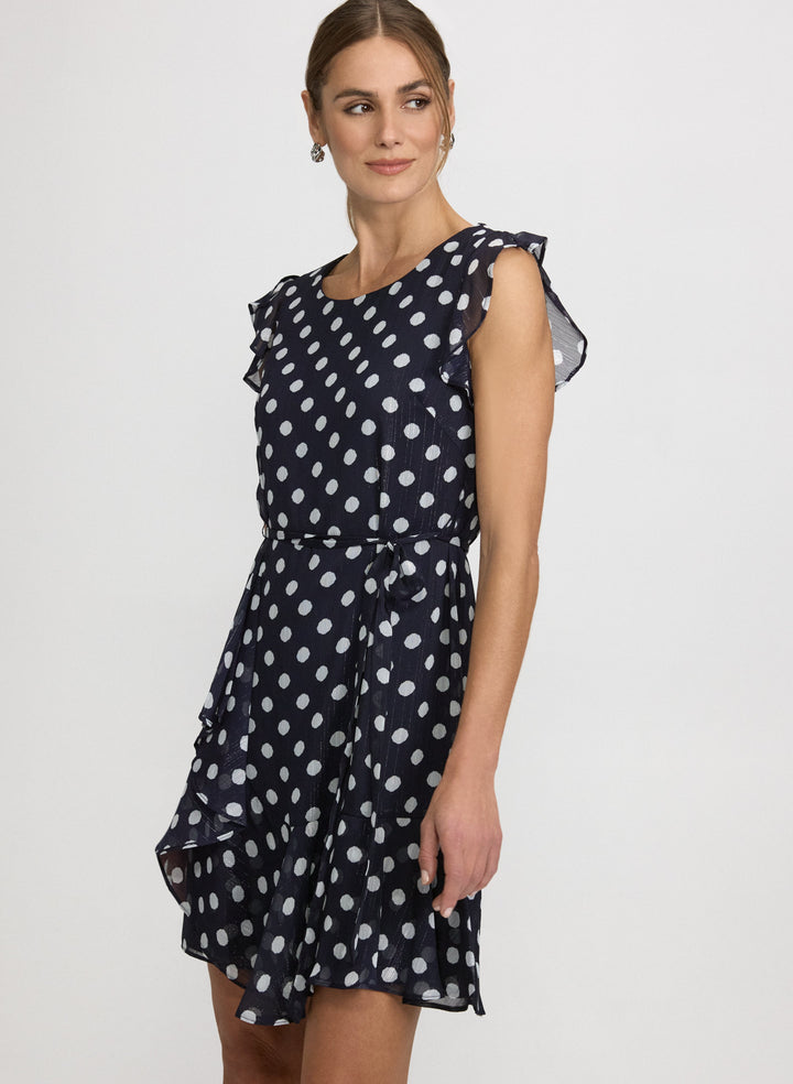 Polka Dot Chiffon Dress